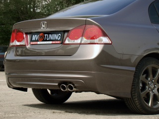 Юбка заднего бампера "Mugen Style" Honda Civic 4D (2006-2012)