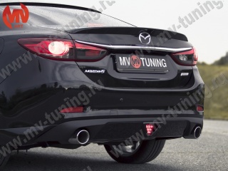 Диффузор заднего бампера var №1 Mazda 6 / Atenza GJ (2012 - 2018)