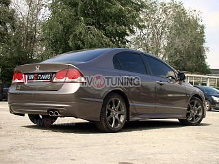 Юбка заднего бампера "Mugen Style" Honda Civic 4D (2006-2012)