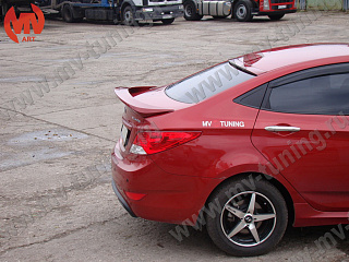 Спойлер высокий Hyundai Solaris (2010 - 2016)