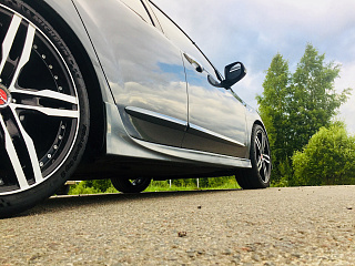 Пороги "Type-S" Honda Accord 8 (VIII) / Acura TSX (CU/CW) (2008-2013) + УСТАНОВОЧНЫЙ КОМПЛЕКТ