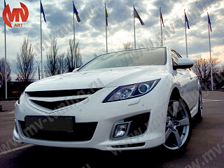 Реснички на фары Mazda 6 (2008-2012) + УСТАНОВОЧНЫЙ КОМПЛЕКТ
