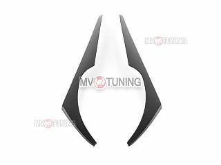 Крашеный комплект. Реснички на фары фигурные var№2 Honda Civic 4D 2006-2012 Цвет Белый NH-578+ УСТАНОВОЧНЫЙ КОМПЛЕКТ