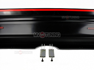 Юбка заднего бампера "Mugen Style" Honda Accord 8 (VIII) / Acura TSX (CU) (2008-2013) + установочный комплект
