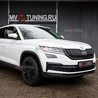 Канарды (накладки над птф) для Skoda Kodiaq (2016-2021) под покраску