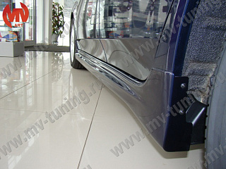 Пороги "Mugen Style" Honda Accord 8 (VIII) / Acura TSX (CU/CW) (2008-2013) + УСТАНОВОЧНЫЙ КОМПЛЕКТ