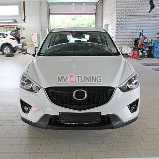 Реснички на фары var №2 Mazda CX-5 (2011-2016) + УСТАНОВОЧНЫЙ КОМПЛЕКТ